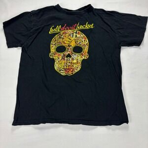 Full Devil Jacket Valley of Bones Spring Tour 2015 Black Band T Shirt Mens Small